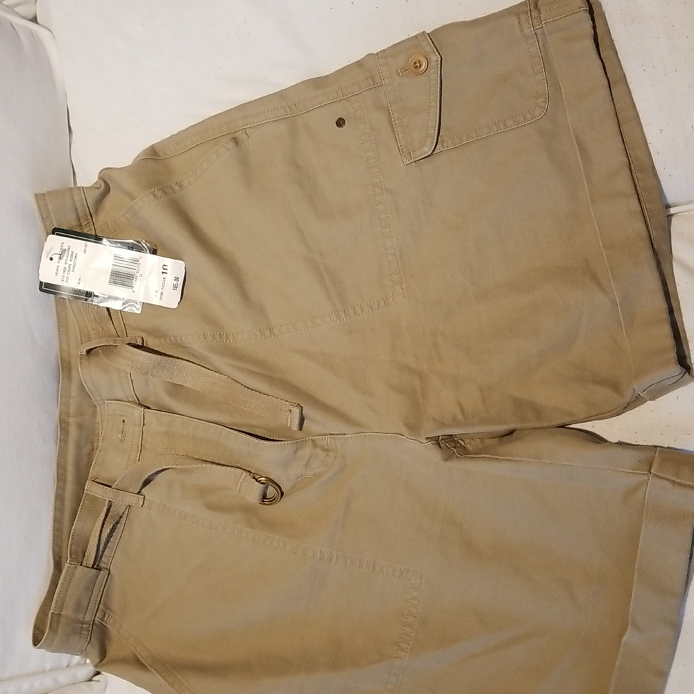 Ralph Lauren Khaki High Waist Women’s Cargo Shorts